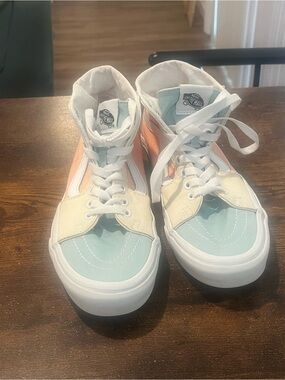 Vans Sk8-Hi Pastel Color Block High Top Sneakers | Women’s 8.5 / Men’s 7.0